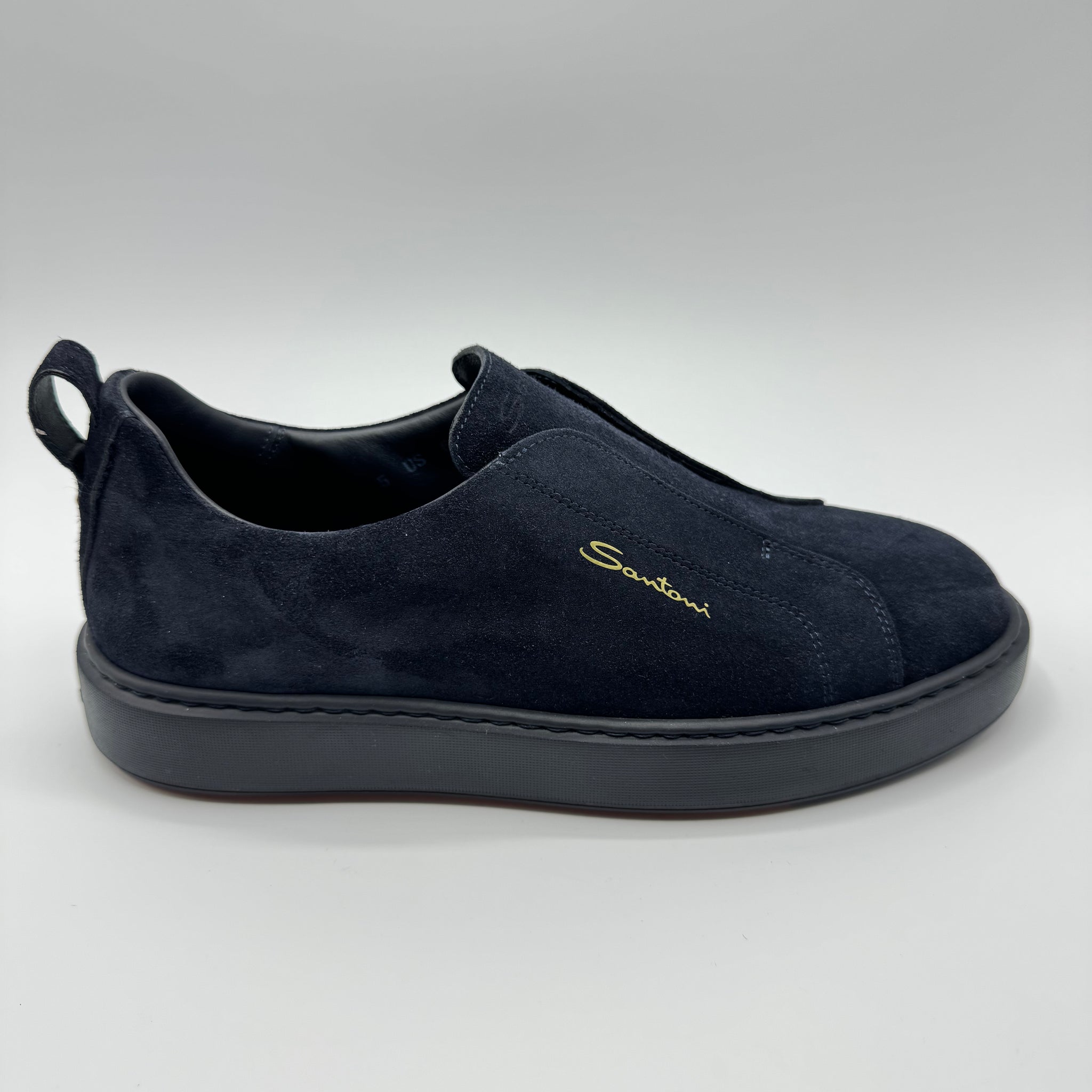 Santoni - Slip On Suede Sneaker