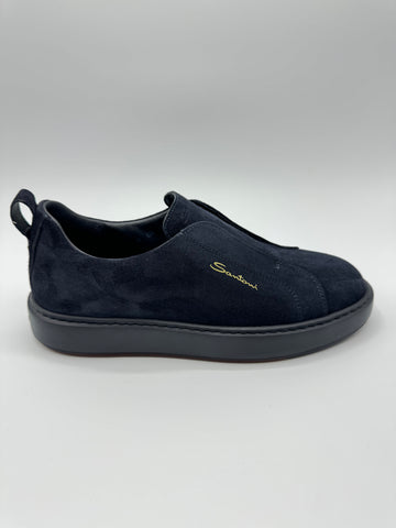 Santoni - Slip On Suede Sneaker