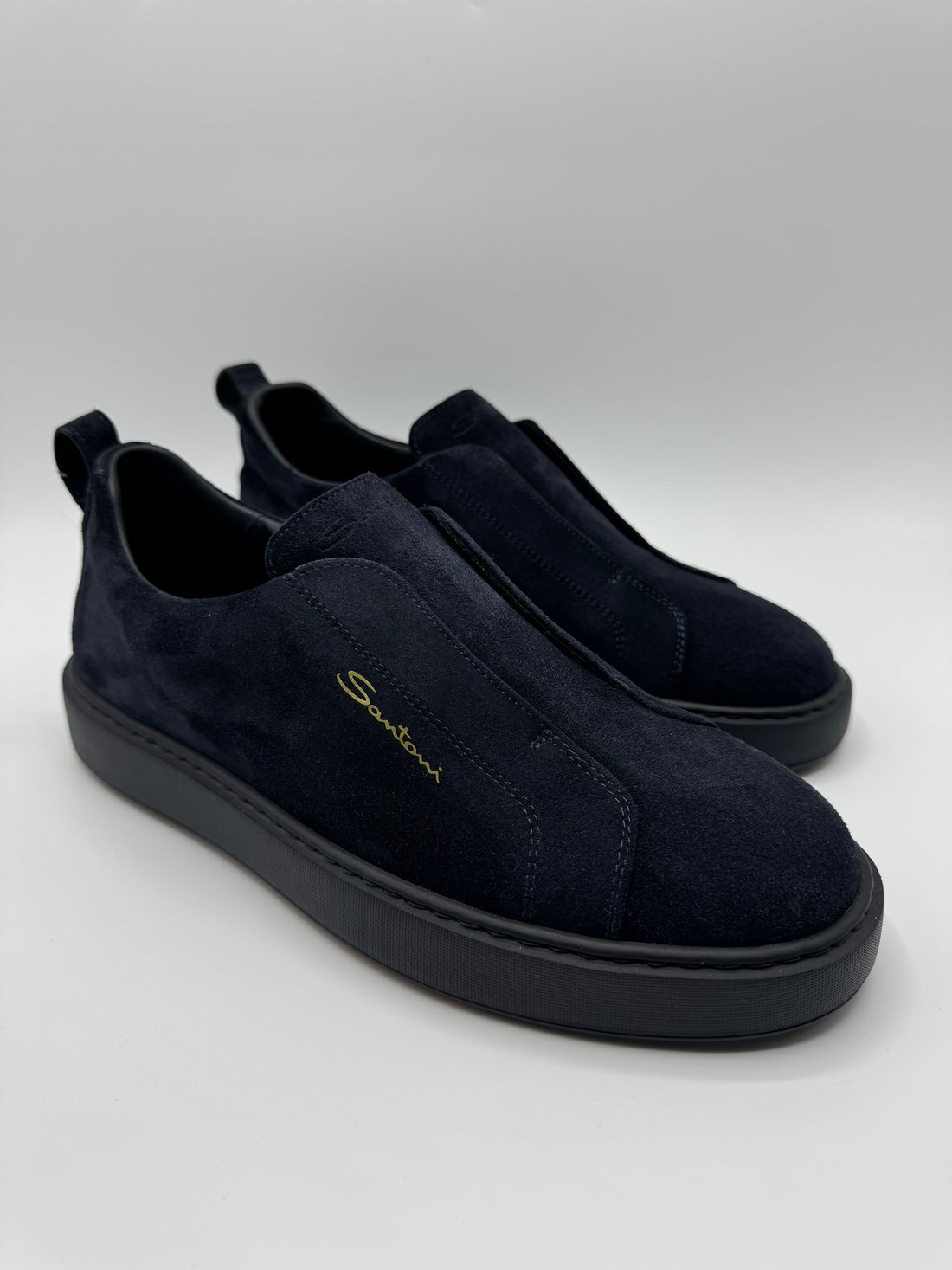 Santoni - Slip On Suede Sneaker