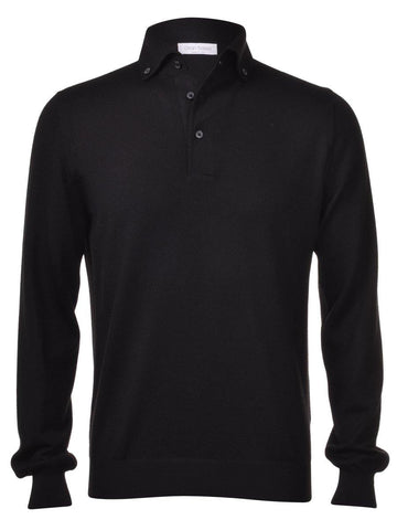 Gran Sasso - Wool Button Down - Stijl Herenmode