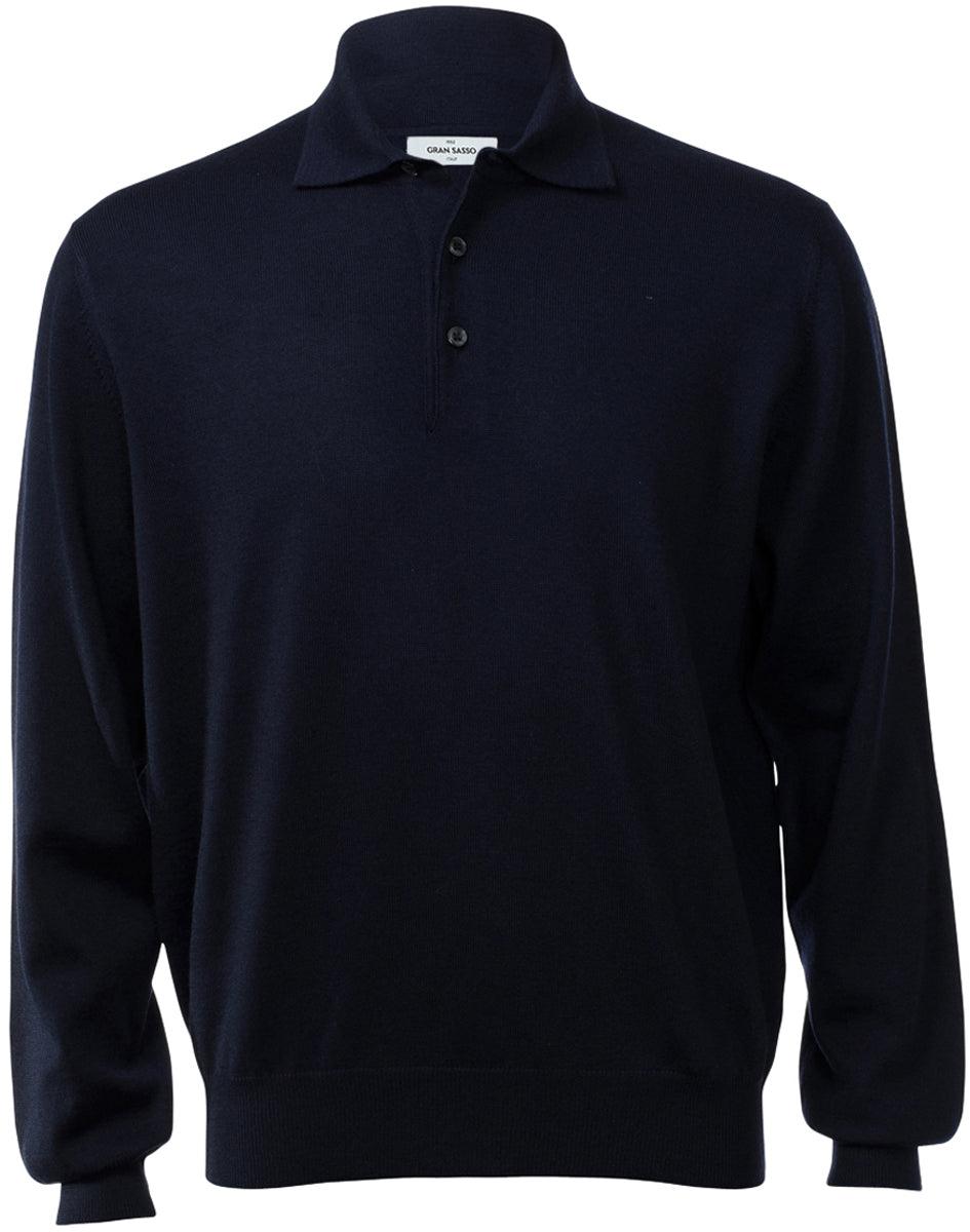 Gran Sasso - Knitted Tennis Polo - Stijl Herenmode